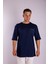 Unisex - Tokyo Skyline Lacivert Oversize Tişört 2