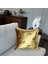 Dekoratif Leopar Desenli Gold Kadife Kırlent Kılıfı 45 x 45 cm 2