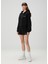 Siyah Kapüşonlu Sweatshirt 2