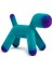 Puppy Small Turquoise Violet Köpek Heykeli 2
