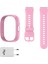 5 Plus Pembe Akıllı Saat Kasa Kordon Seti + Adaptör ve Şarj Kablosu 2