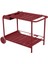 Luxembourg Koyu Kırmızı Alüminyum Bar Servis Masası 1
