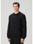 Siyah Logo Detaylı Sweatshirt 3