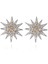 Celestial Star Studs Zirkon Taşlı El Yapımı Kadın Küpe 1