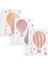 Suluboya Balon ve Yıldız Pembe Duvar Stickerı 1