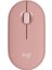 M350S Pebble 2 Pembe Sessiz Kompakt Kablosuz Mouse 910-007014 1