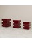 De Stijl Bordo Mdf Lake Kübik Yan Sehpa 2