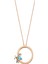 Letters O Maviz Topaz Pırlanta Kadın Altın Kolye 2