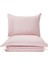 Flen Pudra Pembe Organik Pamuk Battal Boy Çift Kişilik Nevresim Takımı 240 x 220 cm 1