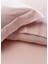 Flen Pudra Pembe Organik Pamuk Battal Boy Çift Kişilik Nevresim Takımı 240 x 220 cm 4
