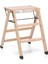 Tıalzo Ahşap Doğal Renk Merdiven Katlanabilir Tabure 1