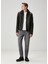 Kahverengi Yakası Shearling Detaylı Deri Mont 3