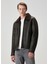 Kahverengi Yakası Shearling Detaylı Deri Mont 4