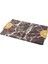Gold Detaylı Bordo Mermer Tepsi 45X22X2 cm 2