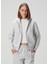 Gri Kapüşonlu Sweatshirt 1