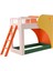 Tubı Bunk Bed Renkli Ahşap Merdivenli Çocuk Ranza 70 x 160 cm 1