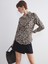 Yeni Sezon Büyük Beden Leopar Desenli Kadın Gömlek 1