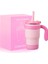 420ML Çocuk Yalıtımlı Tumbler Saman Sızdırmaz Termos Şişesi Tutlu Paslanmaz Çelik Seyahat Kupası Bpa Freecapacity: 420ML/RENK: Pembe (Yurt Dışından) 1