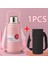 2000ML Termal Su Şişesi Saman Paslanmaz Çelik Termos Şişesi ile Büyük Kapasite Soğuk ve Sıcak Su Şişesi Spor Termos Kupası Kapasite: 1580ML/RENK: Çanta Kupası ile Pembe (Yurt Dışından) 1