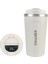 Akıllı Kahve Tumbler 380ML 510ML Paslanmaz Çelik Akıllı Sıcaklık Ekran Taşınabilir Halat Kapasiteli Seyahat Kupa Termos Kupası: 510ML/RENK: Ekranlı Beyaz (Yurt Dışından) 1
