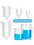 250ML/500ML/1000ML/2000ML Laboratuvar Aleti Olmadan Spout Dökme Laboratuvar Malzemeleri Için Daklar Sıvı Kapasite: 1000ML (Yurt Dışından) 1