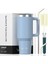 591ML Paslanmaz Çelik Yalıtımlı Kupa Sap ve Samanlı 20OZ Tumbler Soğuk ve Sıcak Termal Kupa Taşınabilir Araba Seyahat Mugkapakite: 591ML/RENK: Koyu Mavi (Yurt Dışından) 1