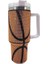 40 Oz Kakma Beyzbol Araba Fincanı Büyük Kapasiteli Tutamaklı Paslanmaz Çelik Yalıtım Kabı Bling Termos Kahve Şişe Kapasitesi: 1.1-2l/renk: Kahverengi Basketbol (Yurt Dışından) 1