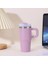 14 Oz Yeni Çift Katmanlı Vakum Araç Kupası Büyük Kapasite 304 Portable Saplı Su Kupası Kapasiteli Paslanmaz Çelik Termal Yalıtım Kupası: 14OZ/RENK: Mor (Yurt Dışından) 1