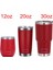 30 Oz 20OZ 12OZ Tumbler Seyahat Kurı Saman Kapakları ile Bira Kupası Paslanmaz Çelik Vakum Insülat Termal Yetys Buzlu Kahve Kupası Araba Kapasitesi: 600ML (20OZ) Sadece/renk: Kırmızı (Yurt Dışından) 1