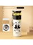 Gianxi 480ML Paslanmaz Çelik Termo Şişe Ev ve Mutfak Su Şişesi Içki Taşınabilir Panda Panda Desen Kahve Kupası Filtre Kapasitesi: 480ML/RENK: Beyaz 316 C (Yurt Dışından) 1