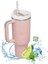 Hanlde ile Yalıtılmış Tumbler 1200ML Metal Paslanmaz Çelik Vakum Taşınabilir Saman Sıcak Kahve Sıcak ve Soğuk Kahve Kapasitesi Için Büyük Termal Kupa: 1000-1500ML/RENK: Açık Pembe (Yurt Dışından) 1