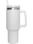 40 Oz Kupa Tumbler, Kapaklı Saplı Yalıtılmış Daklı Samanlı Paslanmaz Çelik Kahve Tımar Fincanı Seyahat Için Termal Kupa Kapasitesi: 1200ML/RENK: A3 (Yurt Dışından) 1