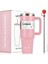 30 Oz/40 Oz Paslanmaz Çelik Dak Büyük Kapasiteli Termal Şişe Çift Vakum Şişeleri Soğuk Termos Fincan Diy Hediye Kupa Kapasite: 801-900ML/RENK: Açık Pembe (Yurt Dışından) 1