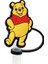 Sıcak Oyuncaklar Disney Pooh Bear Saman Kapak Kapağı Karikatür 10MM Içecek Saman Tapası Yeniden Kullanılabilir Sıçrama Kanıt Içme Kupası Saman Kapak Aksesuarları Renk: 2 (Yurt Dışından) 1