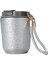 Çift Duvar Titanyum Kaplamalı Termos Kupası Termal Kupa Taşınabilir Mini 280ML Tumbler Yalıtımlı 8 Saat Ti Su Şişesi Vakum Şenlikleri Kapasite: 280ML 9oz/renk: Gümüş (Yurt Dışından) 1