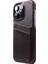 Full Wrap iPhone 16 Plus Dark Brown cc Deri Telefon Kılıfı 4
