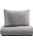 Serenity Gri Keten Kapitoneli King Size Yatak Örtüsü Takımı 240 x 260 cm 1