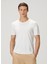 Regular Fit Beyaz Basic T-Shirt 1