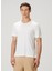 Regular Fit Beyaz Basic T-Shirt 3