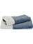 Buz Mavisi 2li Logo Nakışlı Havlu Seti 1