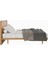 Pera Meşe Ahşap Başlıklı Yatak Seti 207X205 cm 3