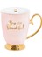 You Are Beautiful Blush 24 Ayar Altın Kaplama Mug 1