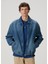 Mavi Logo Nakışlı Denim Bomber Ceket 1