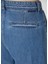 Wide Leg Mavi Pileli Jean Pantolon 5