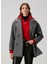 Oversize Gri Yün Kaşe Kaban 4