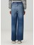 Elisabeth Mavi Wide Leg Jean Pantolon 4