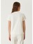 Krem Logolu T-Shirt 5