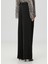 Siyah Wide Leg Saten Pantolon 4