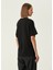 Siyah Bisiklet Yaka Taşlı T-Shirt 6