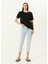 Dog Mom Baskılı Siyah Oversize Kadın T-Shirt 1